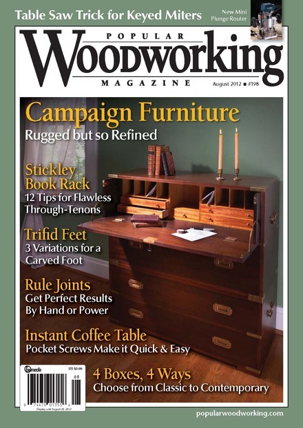 popular woodworking 198 august 2012 woodworking shop cabinet plans ...